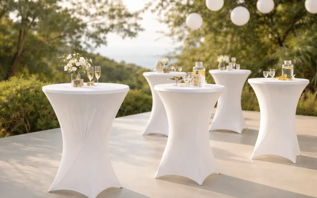 Univers de la Table : Mange-Debout et Housses pour Vos Fêtes