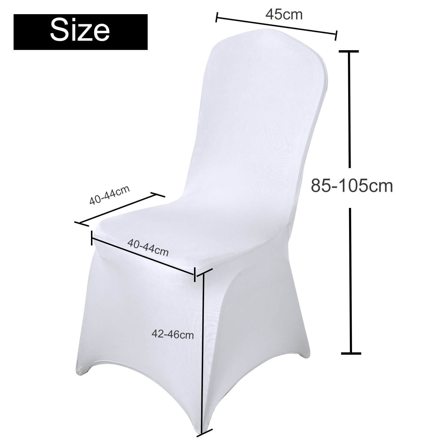 Housses de chaises en spandex lycra extensibles pour mariage