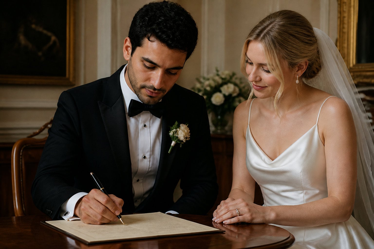 Signature du contrat de prestation d’un DJ de mariage