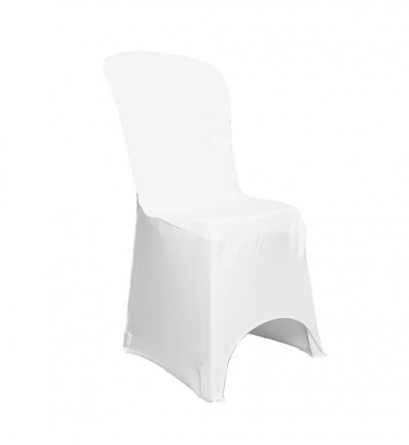 Housse de chaise en lycra blanc pour une location de réception