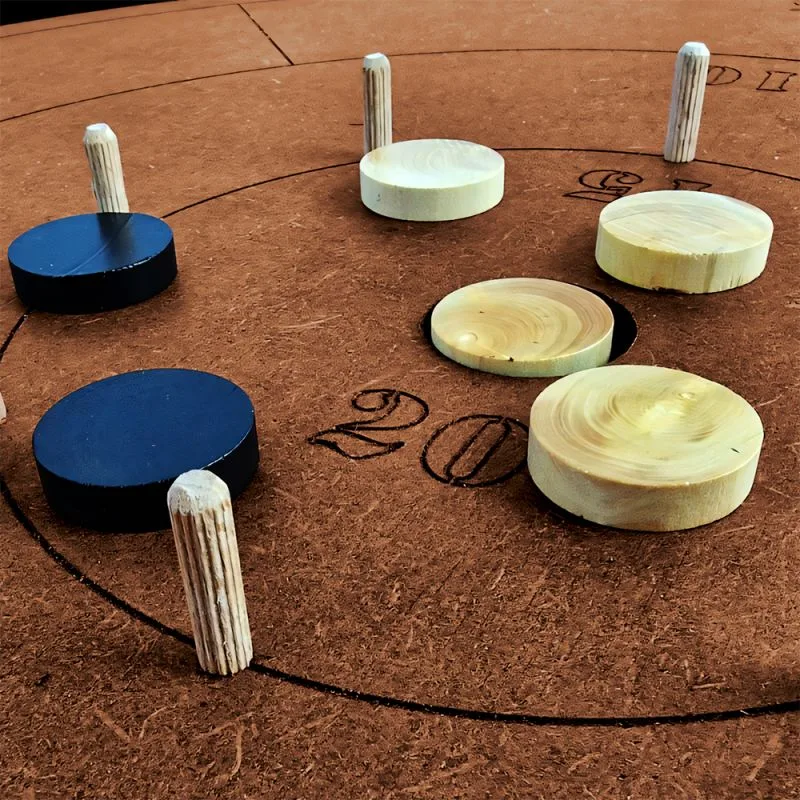 Location Crokinole, jeu canadien en bois, Hautes-Pyrénées (photo 2)