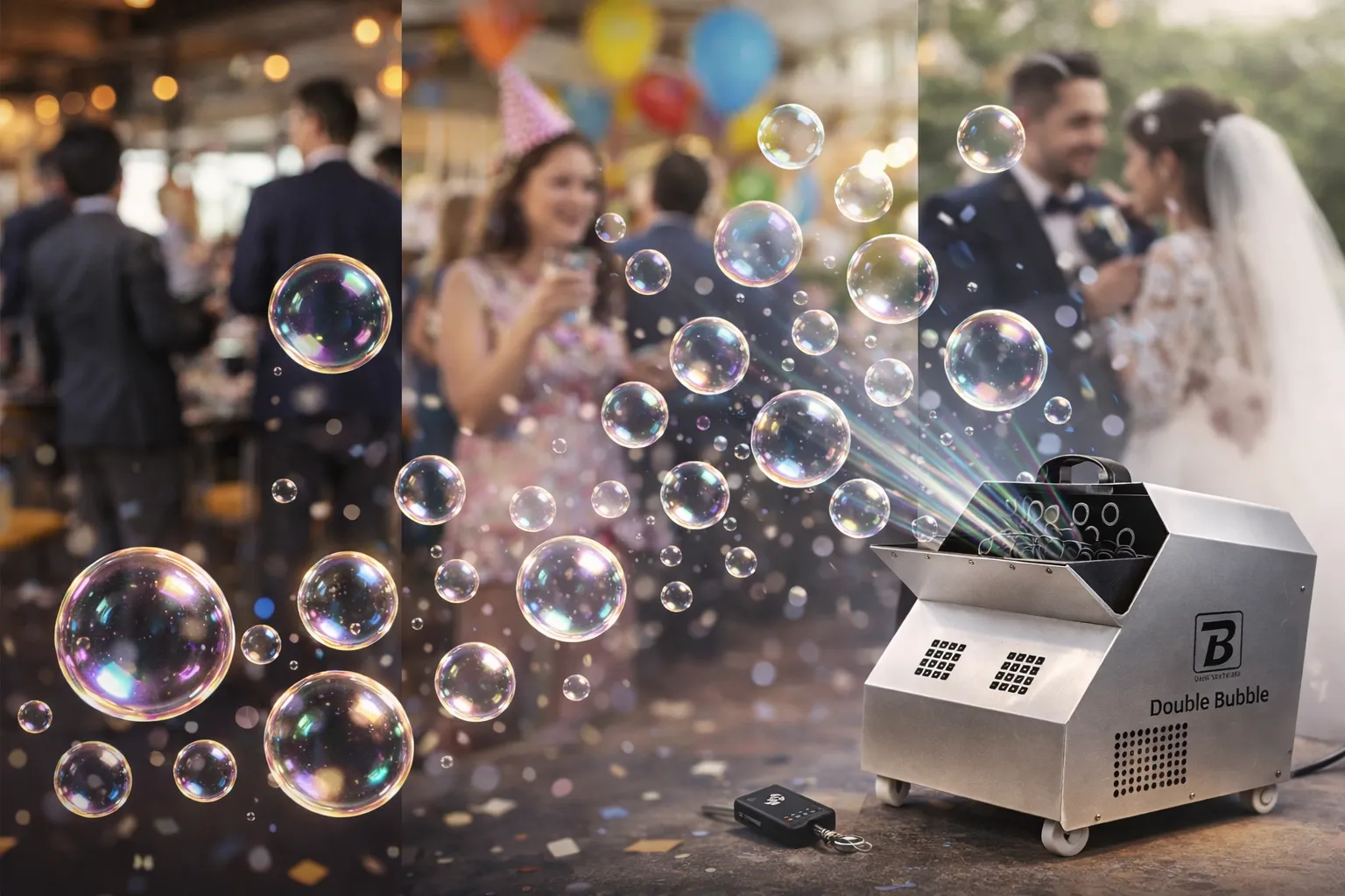 Location de machine à bulles pour une ambiance féérique de mariage dans les Hautes-Pyrénées