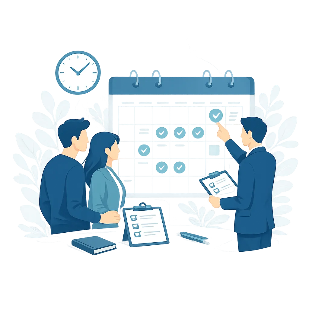 Planning détaillé de la journée de mariage 
