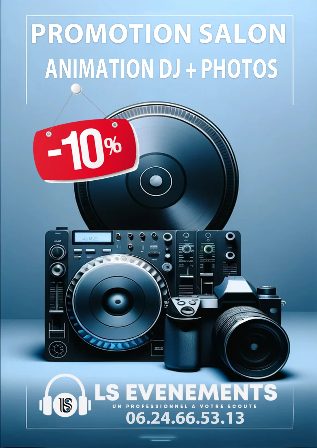 Promotion salon : -10% sur la formule animation DJ et photos