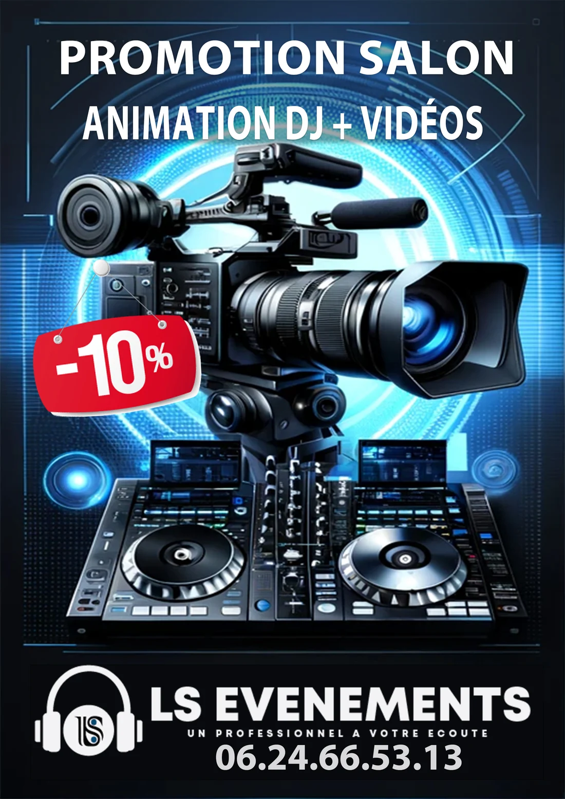 Promotion salon : -10% sur la formule animation DJ et vidéos