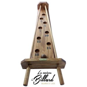 Jeu de Roll Up géant en bois avec sa rampe