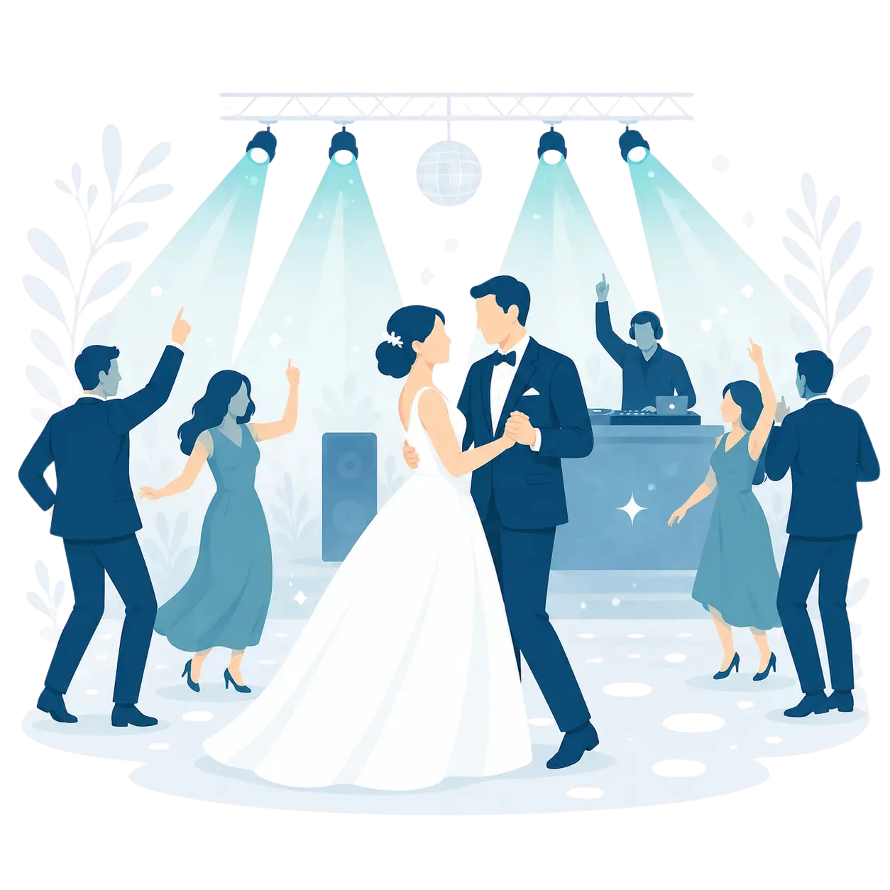 Soirée dansante de mariage animée par LS Événements 