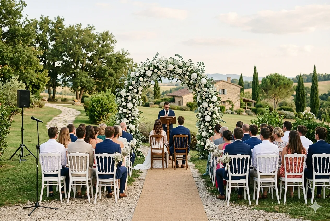Sonorisation d’une cérémonie laïque de mariage par LS Événements
